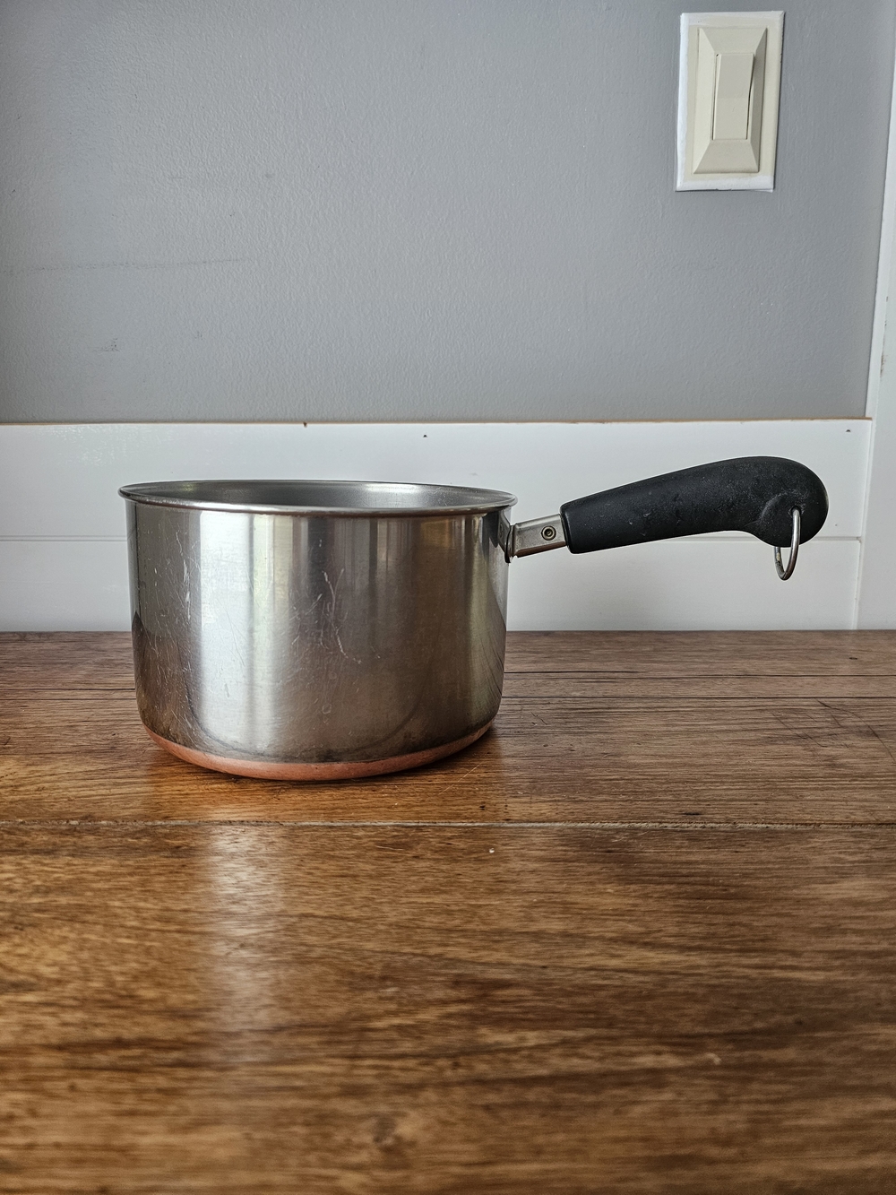 3qt Revere Wear 1801 Copper Bottom Sauce Pan Pot